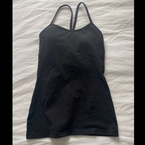 Lululemon Power Y Tank (Black, Size 4)